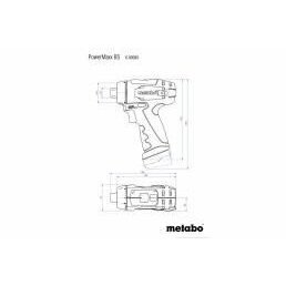 Akumuliatorinis suktuvas/gręžtuvas PowerMaxx BS Basic 2x2,0Ah, Metabo 3