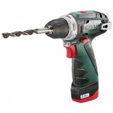 Akumuliatorinis suktuvas/gręžtuvas PowerMaxx BS Basic 2x2,0Ah, Metabo