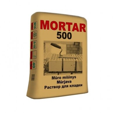 Cementinis mūro mišinys M10 MORTAR500