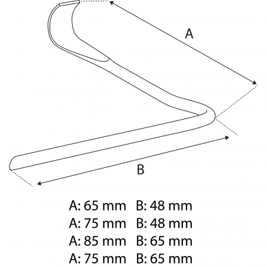 Keraminių čerpių laikiklis CLIP DC-9 (85mm x 65mm; kalamas) 2