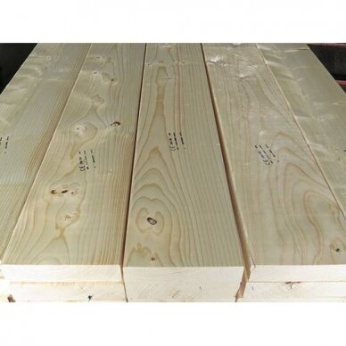 Konstruktyvinė graduota eglės mediena 45x195x6000, C24 7